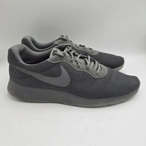 Nike Tanjun Mens Athletic Sneakers Size 10.5 Cool Grey Mesh Style 844887 Running